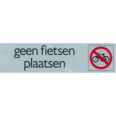 PICKUP GEEN FIETSEN PLAATSEN DEURBORDJE - 165 X 44 MM