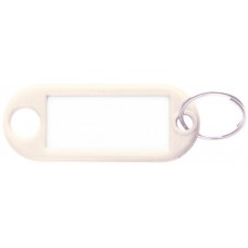 WITTE SLEUTELHANGERS - 100 STUKS - NR10