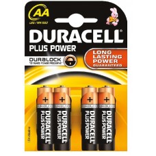 DURACELL AA PLUS 4 STUKS