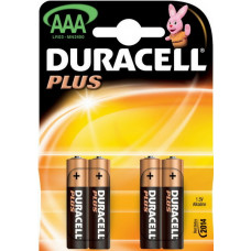 DURACELL PLUS AAA 4STUKS