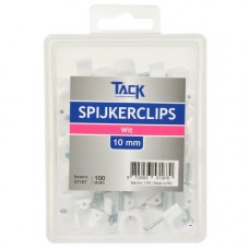 SPIJKERCLIP WIT 10MM 100 STUKS