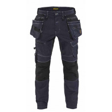 BLAKLADER WERKBROEK DENIM STRECH X1900 MARINEBLAUW/ZWART C52