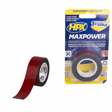 HPX MAX POWER OUTDOOR BEVESTIGINGSTAPE - ZWART 25MM X 1,5M