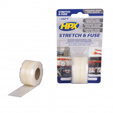 HPX STRETCH & FUSE ZELFVULKANISERENDE TAPE - TRANSPARANT 25MM X 3M