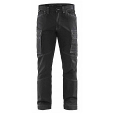 SERVICE WERKBROEK DENIM STRETCH ZWART C48