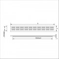 VENTILATIESTRIP VERVAARDIGD VAN ALUMINIUM EXTRUSIEPROFIELEN. LUCHTDOOR