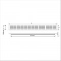 VENTILATIESTRIP VERVAARDIGD VAN ALUMINIUM EXTRUSIEPROFIELEN. LUCHTDOOR