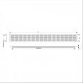 VENTILATIESTRIP VERVAARDIGD VAN ALUMINIUM EXTRUSIEPROFIELEN. LUCHTDOOR
