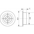 VENTILATIEROZET Ø120MM, KUNST. W