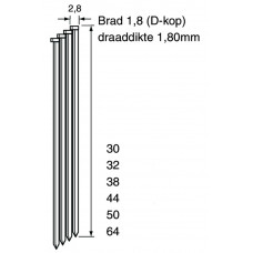 BRAD DA18 CNK 64 MM DOOS 4,00MILLE