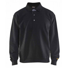 POLO SWEATSHIRT ZWART XL