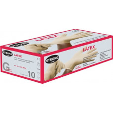 WEGWERPHANDSCHOENEN MALE MAAT L (9) LICHTBEIGE LATEX