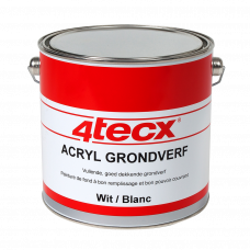 GRONDVERF ACRYL CREMEWIT RAL9001 2,5LTR 4TECX GRONDVERF ACRYL CREMEWIT RAL9001 2,5LTR 4TECX