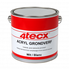GRONDVERF ACRYL CREMEWIT RAL9001 2,5LTR 4TECX