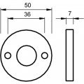 RZ RO PC BE / PC ROZET ROND TYPE 3 RH ZWART