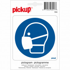 PICTOGRAM PICKUP "MONDMASKER VERPLICHT" 100X100 MM