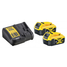 DEWALT 18V ACCU VOORDEELSET: 2X 5,0AH ACCU'S + XR MULTILADER 18V