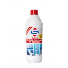 SUPER SANITAIR ONTKALKER EN REINIGER (1LTR)