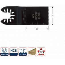 14/34 OPTILINE INVALZAAGBLAD HOUT 34X40MM