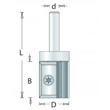 209-8 HM KOPIEERFREES MET WISSELMESSEN 8MM , D= 19