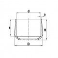 OMSTEEKDOP PVC 43-44 MM WIT