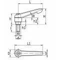 VERSTELBARE SPANGREEP ALLOY L108 30X75 M16X40