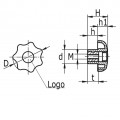 STERKNOP PP 60MM M12 DRAADBUS