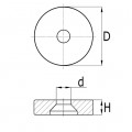 MEUBELGLIJDER WIT 21MM