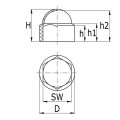 MOERKAP PE, M16 SW24 WIT