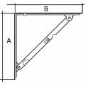 PLANKDR.OPVOUWB.200X200MM WIT / ES 4120B