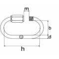 NSL.4204-ZB / NOODSCHALM 04MM RVS 1 ST. OP KAART