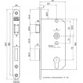 NEMEF BINNENDEUR INSTEEKSLOT - BSW 549/4-50 PC72 LS