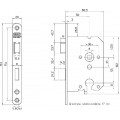 NEMEF BINNENDEUR INSTEEKSLOT 1269 - BSW 1269/17-50 PC55 LR K