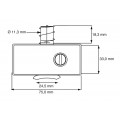 DX OPLEGSLOT SMAL MET CILINDER BINNENDRAAIEN SL:11 WIT SLS 10211B KA