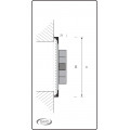 SCHUIFROOSTER, ALUMINIUM 90MM, HOOG, OPBOUWMAAT 15,1, WIT, RAL 9010