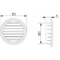 SCHOEPENROOSTER Ø 47 MM WIT (2 STUKS)