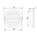 SCHOEPENROOSTER & MUGGENNET Ø 125 MM, ALU