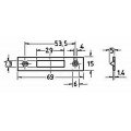 INSTEEK KLAVIER SCHUIFDEURSLOT, MET SLUITHAKEN 2131 - 30MM