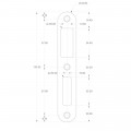 MAUER 145 D/N SLUITPLAAT MET MAGNEET