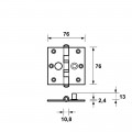 VH.KOGEL.SCHAR.76X76 SKG* RECHTE HOEK 0995540