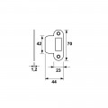 AXA SLUITPLAAT ROND - 7155-10-56/E