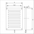 SCHUIFROOSTER AFSL. 220X150MM, KUNST. W