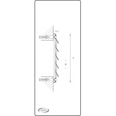 SCHOEPENROOSTER, RVS 316 , OPBOUWMAAT 115X115MM, RVS BULK