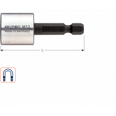 DOPSLEUTEL E6.3X65, MAGNETISCH, SW 19 (VPE 1)