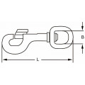 SCHAARHAAK 10 MM VERNIKKELD - 102-10N