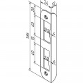 NEMEF P1266/12 HOEKSLUITPLAAT - 135X24X12MM - STAAL VERZINKT