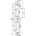 NEMEF P4139/17 SLUITPLAAT RVS DIN LINKS