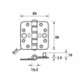 AXA SMART EASYFIX VEILIGHEIDS SCHIJFLAGERSCHARNIER SKG3