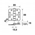 AXA SMART EASYFIX VEILIGHEIDSSCHARNIER 89X89X3MM - SKG3