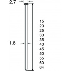 DUTACK SKN16 BRAD RVS 30MM - 2500 STUKS